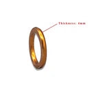 3 Copper Gasket 30mmx22mmx4mm Exhaust Muffler Pipe For Gy6 49cc 50cc 125cc 150cc