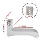 12mm Clamp On Foot Peg Rest For Coleman Predator Mini Bike 212cc 301cc 420cc Silver