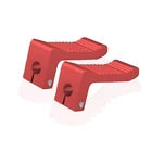 12mm Clamp On Foot Peg Rest For Coleman Predator Mini Bike 212cc 301cc 420cc Red