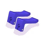 12mm Clamp On Foot Peg Rest For Coleman Predator Mini Bike 212cc 301cc 420cc Blue