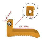 12mm Clamp On Foot Peg Rest For Coleman Predator Mini Bike 212cc 301cc 420cc Orange