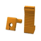 12mm Clamp On Foot Peg Rest For Coleman Predator Mini Bike 212cc 301cc 420cc Orange