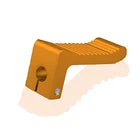 12mm Clamp On Foot Peg Rest For Coleman Predator Mini Bike 212cc 301cc 420cc Orange
