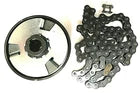 Clutch & Chain For Predator 212 Motor Engine 212cc For Motovox Coleman Mini Baja