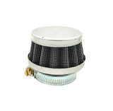 Universal Short Air Filter - 32mm, 35mm, Silver
