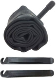 12" Bike Tube (12.5"x1.75/2.25) with Pair of Tire Lever Tools, Schrader Valve