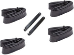 Inner Tubes 26x1.90/1.95/2.10/2.125 Schrader Valve and Tire Pry Repair Lever Tool for MTB Mountain Bike - Bulk 4 Pack